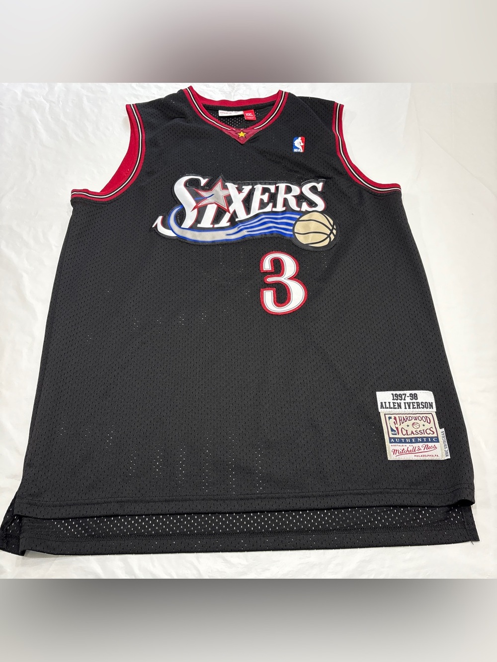 Allen Iverson Philadelphia 76ers Mitchell Ness Hardwood Classics Jersey Mens XXL